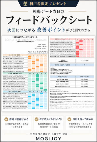 フィードバックシートの 実物サンプル画像